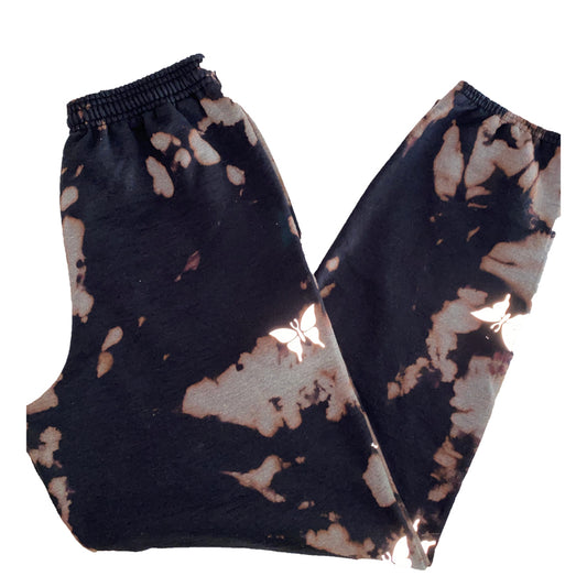 Black Tie-Dye 3M Butterfly Sweatpants