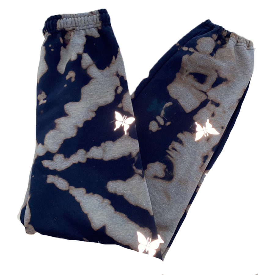Navy Tie-Dye 3M Butterfly Sweatpants