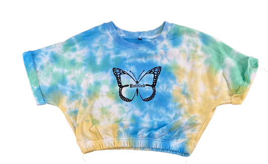 Blue Butterfly Tie-Dye Set