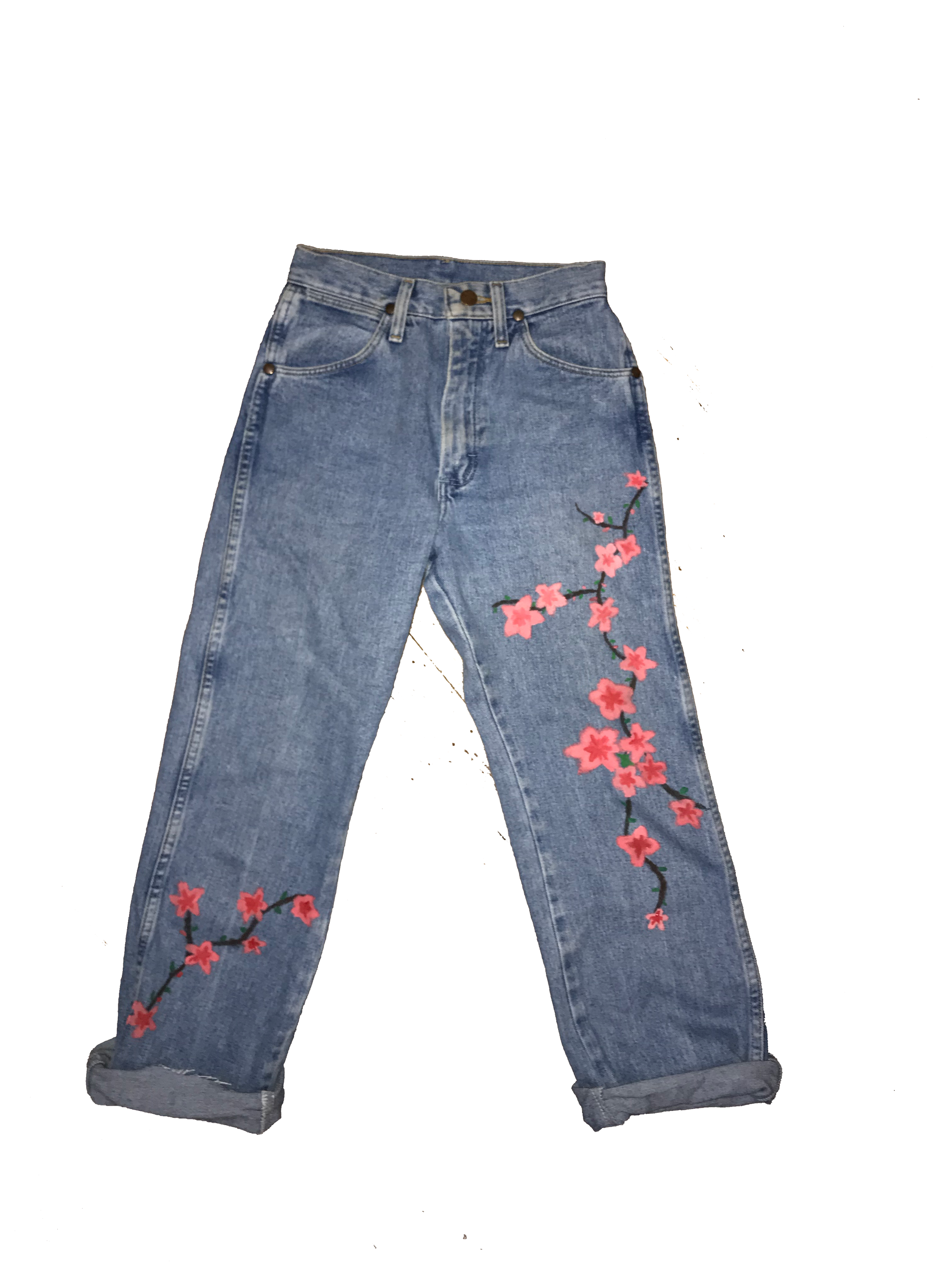 Milepæl Spiritus Canberra Cherry Blossom High Waisted Jeans – Untitled X Clothing