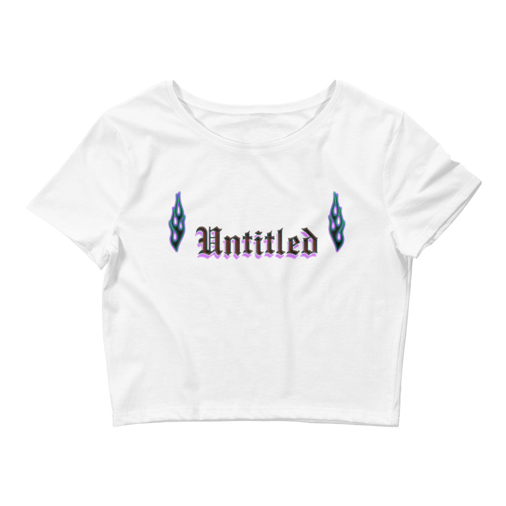 Untitled Flame Cropped Tee - Untitled X Clothing